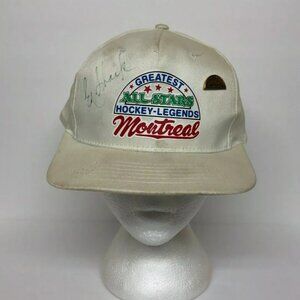 Vintage Hat Signed Baseball Cap Greatest All Stars Hockey Legends Ed Shack